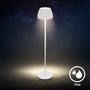 Stojací lampy - BRILO 1238016 nabíjecí stojanová lampa Riffle - 124 cm, 4,2W, 400lm, LED, bezdrátová, stmívatelná, dotykový vypínač, bílá - BRILO - foto 9