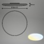 Kruhová - BRILO 3835016 Rowny LED stropní svítidlo do koupelny, dálkový ovladač, stmívatelné, CCT ovladač, přímé a nepřímé osvětlení, kruhové 45 cm, bílé - BRILO - foto 9