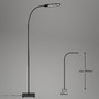 Stojací lampy - BRILO 1389-015 LED CCT stojací svítidlo s dotykovým vypínačem 183 cm 8W 600lm černá - BRILO - foto 9