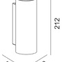 Nástěnná - IMPR 731226 Deko-Light nástěnné přisazené svítidlo Can IP65 up &amp; down, 2x 7,5 W GU10, černá - foto 9