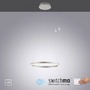 Kruhová - LD 15393-95 RITUS LED závěsné svítidlo hliník kruhové, pr.40cm, stmívatelné, Switchmo, teplá bílá krokově stmívatelné 3000K - LEUCHTEN DIREKT / JUST LIGHT - foto 9
