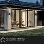 Nástěnná - BRI 3786015 Lima LED venkovní nástěnné svítidlo, nabíjecí, 3 krokový dotykový stmívač, časovač, černé - BRILONER - foto 9