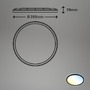 Kruhová - BRILO 7079015 Slim CCT svítidlo LED panel, pr. 29,3 cm, 18 W, černá (starý kód: BRILO 7079-015) - BRILO - foto 9