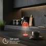 Stolní lampy dekorační - BRILO 7552012 Nabíjecí stolní lampa Riffle Mini - 20 cm, 1,5W, 150lm, bezdrátová, LED, stmívatelné, dotykový vypínač, oranžová - BRILO - foto 9