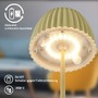 Stolní lampy dekorační - BRILO 7552019 Nabíjecí stolní lampa Riffle Mini - 20 cm, 1,5W, 150lm, bezdrátová, LED, stmívatelné, dotykový vypínač, zelená - BRILO - foto 9