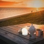 Stolní lampy dekorační - BRILO 7561016 Sora Mini LED stolní lampička bezdrátová IP54, stmívatelné, dotykový vypínač, bílá - BRILO - foto 9