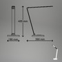 Stolní lampy pracovní - BRILO 7543016 BRILONER Cuma LED lampa na psací stůl, bezdrátové nabíjení telefonu, stmívatelná, bílá 7543016 - foto 9