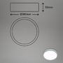 Kruhová - BRILO 3709014 RGBW LED přisazené svítidlo pr. 38 cm, 22 W, 2900 lm, stříbrná (starý kód: BRILO 3709-014) - BRILO - foto 9