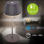 Stolní lampy dekorační - BRILO 7552015 Nabíjecí stolní lampa Riffle Mini - 20 cm, 1,5W, 150lm, bezdrátová, LED, stmívatelné, dotykový vypínač, antracit - BRILO - foto 9
