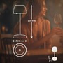 Stolní lampy dekorační - BRILO 7504016 Serina Mini LED stolní lampička bezdrátová IP44, stmívatelné, s nabíjecí základnou, bílé - BRILO - foto 9