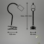 Stolní lampy s klipem - BRI 2176019 Fleks lampička na stůl, nastavitelná, s klipsem, zelená - BRILONER - foto 9