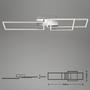Hranatá - BRI 3136018 LED rám 92,8 cm 15W 1500lm chrom (starý kód: BRI 3136-018) - BRILONER - foto 9