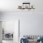 Podélná - PN 6583-18 POPSICLE LED stropní svítidlo černé kruhové kouřové a jantarové sklo teplá bílá 3000K - PAUL NEUHAUS - foto 9