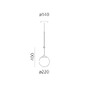 Koule - AR 1281010A nh 22 závěsné - ARTEMIDE - foto 9
