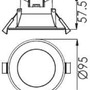 Kruhová - IMPR 565362 Deko-Light stropní vestavné svítidlo Acrux 68 220-240V AC/50-60Hz 7,00 W 3000/4000/6000 K 630 lm bílá RAL 9016 - foto 9