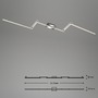 Dekorativní - BRILO 3501-018 LED stropní svítidlo, 227,2 cm, 24 W, hliník-chrom - BRILO - foto 9