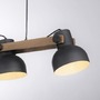 Dekorativní - LD 15743-18 CUP 2.0 závěsné svítidlo černé s dřevem z akácie nastavitelná výška nastavitelné - JUST LIGHT - foto 9