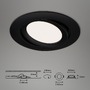 Kruhová - BRI 7114-435 3ks sada LED vestavné svítidlo, pr. 10,6 cm, 7 W, 600 lm, černá - BRILONER - foto 9