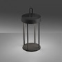 Na stůl - LD 19300-18 ANSELM LED stolní lampa na baterie černá 28cm dotykový stmívač IP44 zahradní svítidlo 2700K - JUST LIGHT - foto 9