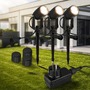 Connect To Shine - BRI 3927035 CONNECT TO SHINE startovací sada 12V zahradní osvětlení - trafo, 3x LED bodové svítidlo se zápichem, nastavitelné, IP65, černá - BRILONER - foto 9