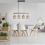 Podélná - LD 15783-29 GREEN TRIB LED závěsné svítidlo přírodní dřevo 1 ramenné látkové stínidlo venkovský design do interiéru - LEUCHTEN DIREKT / JUST LIGHT - foto 9