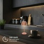 Stolní lampy dekorační - BRILO 7552013 Nabíjecí stolní lampa Riffle Mini - 20 cm, 1,5W, 150lm, bezdrátová, LED, stmívatelné, dotykový vypínač, měď - BRILO - foto 9