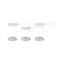 Kruhová - P 92256 LED vestavné svítidlo White Select Aumus 3ks sada kruhové 105mm 90° 3x5W 230V stmívatelné 2700 - 6500K matný chrom - PAULMANN - foto 9
