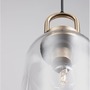 Válec - NV 9241160 Závěsné svítidlo IRVINE čiré sklo černý kabel mosazný zlatý kov E27 1x12W 230V IP20 bez žárovky - NOVA LUCE - foto 9