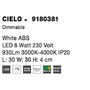 Dekorativní - NV 9180381 Hvězdné nebe CIELO bílé LED 8W 230V 930Lm 3000K-4000K IP20 bez dálkového ovládání stmívatelné - NOVA LUCE - foto 9