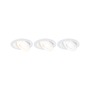 Kruhová - P 92254 LED vestavné svítidlo White Select Aumus 3ks sada kruhové 105mm 90° 3x5W 230V stmívatelné 2700 - 6500K bílá - PAULMANN - foto 9