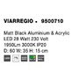 Kruhová - NV 9500710 Stropní svítidlo VIAREGGIO matný černý hliník a akryl LED 28W 230V 3000K IP20 - NOVA LUCE - foto 9