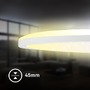 Kruhová - BRILO 7655016 Slim svítidlo LED panel pr.37,5 cm - 22W, 3000lm, dálkový ovladač, stmívatelné, bílé - BRILO - foto 9