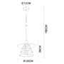 Dekorativní - GLO 15086BH1 VIEJO 15086BH1 Závěsné svítidlo - GLOBO - foto 9