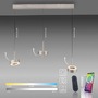 Dekorativní - PN 2248-95 Závěsné svítidlo Q-ROTATE 3 ramenné hliník nastavitelná výška Smart Home ZigBee 2700-5000K - PAUL NEUHAUS - foto 9