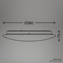 Kruhová - BRILO 3939016 Nebo stropní svítidlo pr.38 cm - 20W, 2400lm, LED, hvězdné nebe, neutrální bílá, bílé, starožitný vzor - BRILO - foto 9