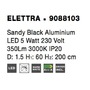Subtilní - NV 9088103 Závěsné svítidlo ELETTRA černý hliník LED 5W 230V 3000K IP20 - NOVA LUCE - foto 9