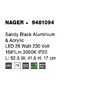 Kruhová - NV 9481094 Stropní svítidlo NAGER černý hliník a akryl LED 28W 230V 3000K IP20 - NOVA LUCE - foto 9