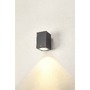 Nástěnná - LA 1003437 ENOLA SQUARE L single Outdoor, nástěnné LED svítidlo, antracitové, CCT 3000/4000K - BIG WHITE (SLV) - foto 9
