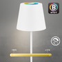Stolní lampy dekorační - BRILO 7559016 BRILONER Coloris LED stolní lampička Smart bezdrátová, ovládání přes aplikaci, stmívatelné, bílé 7559016 - foto 9