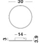 Nepřímé osvětlení - NV 9248158 Nástěnné svítidlo NEVO bílý hliník a akryl LED 20.5W 230V 1450lm 3000K IP20 - NOVA LUCE - foto 9