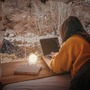 Stolní lampy dekorační - BRILO 7561014 Sora Mini LED stolní lampička bezdrátová IP54, stmívatelné, dotykový vypínač, matný chrom - BRILO - foto 9