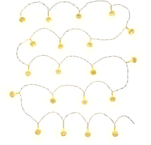 Vánoční řetězy, závěsy a stromky - Stříbrné koule RXL 271, 20x WW, TM RETLUX, IP20 - foto 1