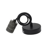 Lustry a závěsná svítidla - Vintage kabel s objímkou, perleťová černá, 1x E27, IP20