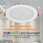 Vestavné svítidla - 15W LED svítidlo downlight RGB+CCT, voděodolné IP54, RF 2.4GHz, FUT069, Mi-Light - foto 9