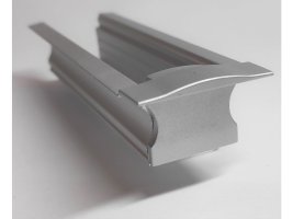 Difuzory a koncovky - Koncovka profilu RECESSED 2, plná, stříbrná