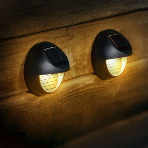 Solární - Modee Lighting LED solární nástěnná lampa, IP44, 2700K - foto 1