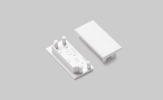 Difuzory a koncovky - Koncovka profilu VARIO30-04 bílá, V4900001