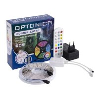 Sady LED pásků - Sada RGB LED pásku s ovladačem a zdrojem, Bluetooth music, 36W, stmívatelný, IP20