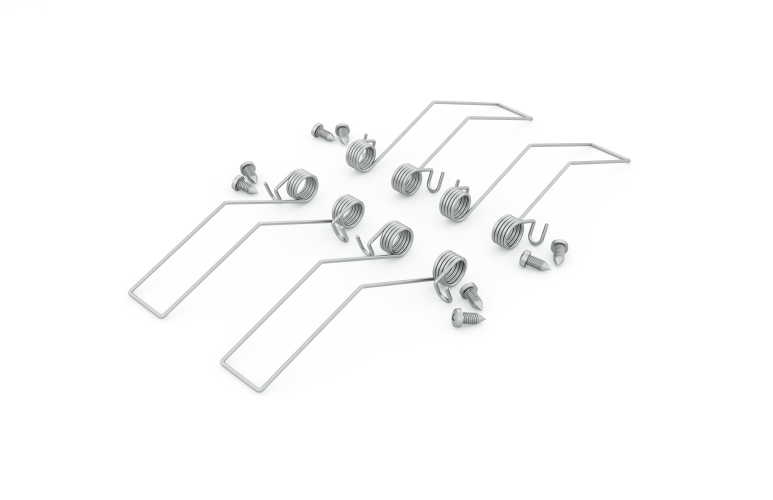 Úchyty, spojky, závěsný materiál - Držák PHIL, zapuštěná pružina, galvanizovaná ocel - foto 1