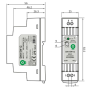 Napájecí zdroje 24V - Napájecí zdroj na DIN lištu 15W 24V, DIN15W24 - foto 2